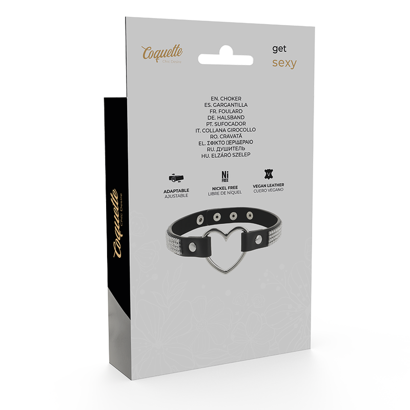 COQUETTE CHIC DESIRE - GARGANTILHA DE COURO VEGANO COM CORAO - Image 7