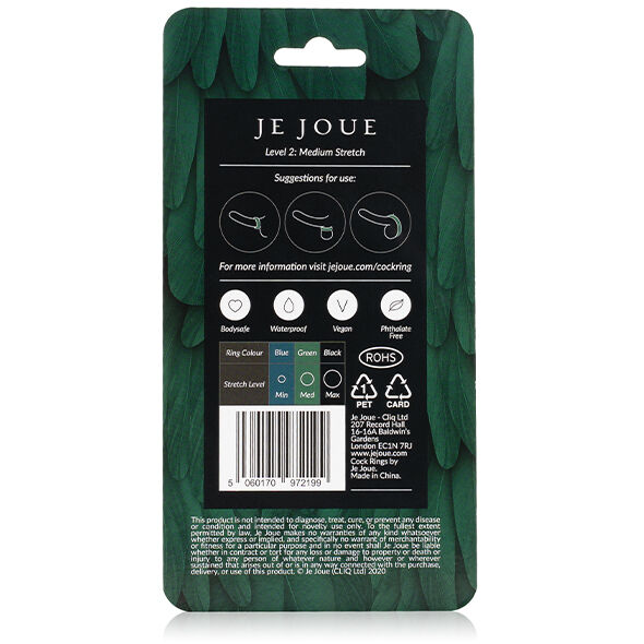 JE JOUE - ANEL DE SILICONE VERDE CHOKE MÉDIO - Image 6