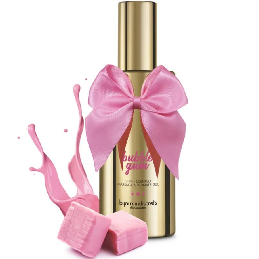BIJOUX - GEL DE MASSAGEM E ÍNTIMO 2 EM 1 COM PERFUME DE CHICLETE 100 ML - Image 2
