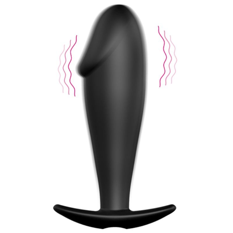 PRETTY LOVE - SILICONE ANAL PLUG FORMA DE PÊNIS E 12 MODOS DE VIBRAO PRETO - Image 9