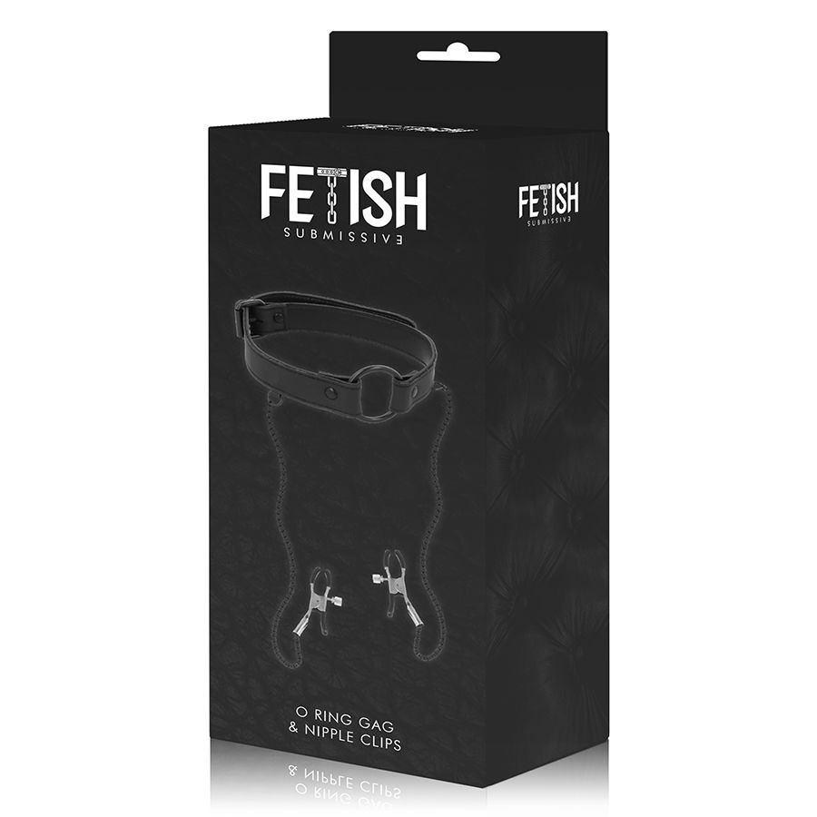 FETISH SUBMISSIVE - ANEL DE GAG COM GRAMPOS DE BICO - Image 8