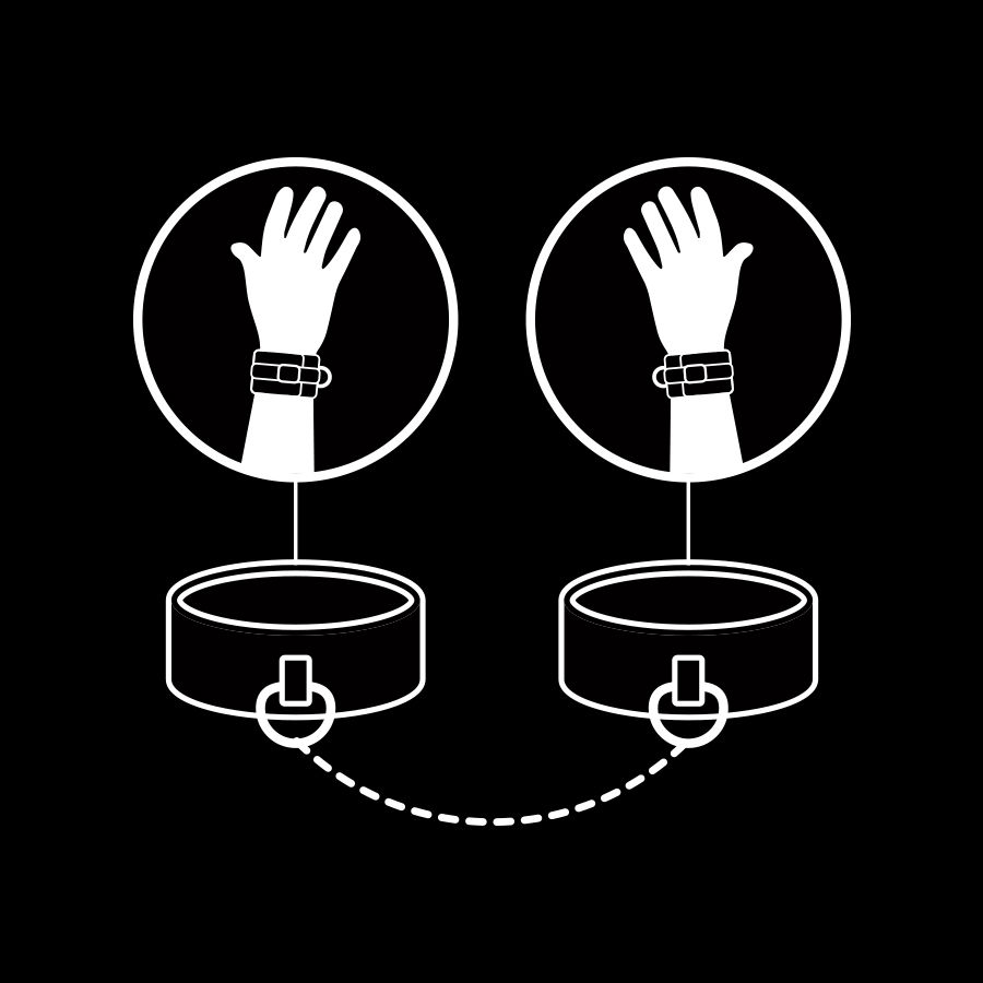 FETISH SUBMISSIVE - ALGEMAS DE COURO VEGANO COM FORRO DE NOPRENE - Image 8