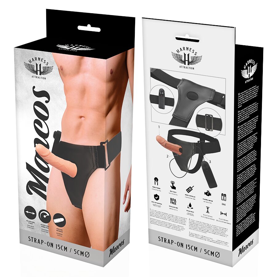HARNESS ATTRACTION - RNES ESTRUTURAS OCAS COM VIBRADOR 15 CM -O- 5 CM - Image 6