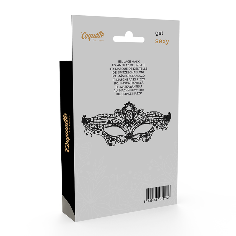 COQUETTE CHIC DESIRE - MSCARA DE RENDA PRETA FINA - Image 4