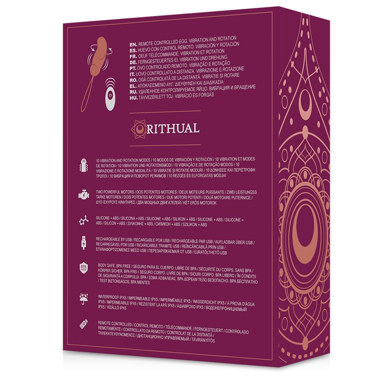 RITHUAL - ESHA OVO SISTEMA DE CONTROLE REMOTO ROTAO + VIBRAO - Image 6