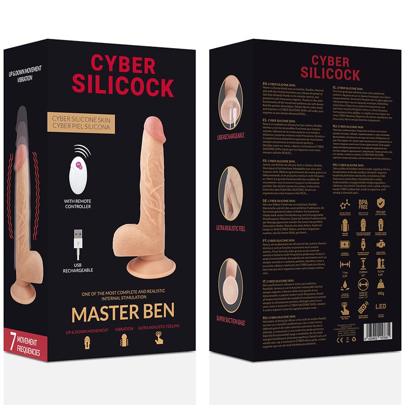 CYBER SILICOCK - CONTROLE REMOTO REALÍSTICO MASTER BEN 23.88 CM -O- 4.3 CM - Image 6