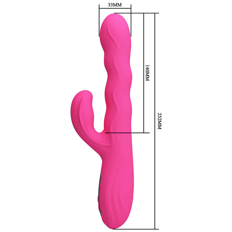 PRETTY LOVE - WINTERS VIBRADOR RABBIT MULTIFUNCIÓN CON PANTALLA LED ROSA - Image 4