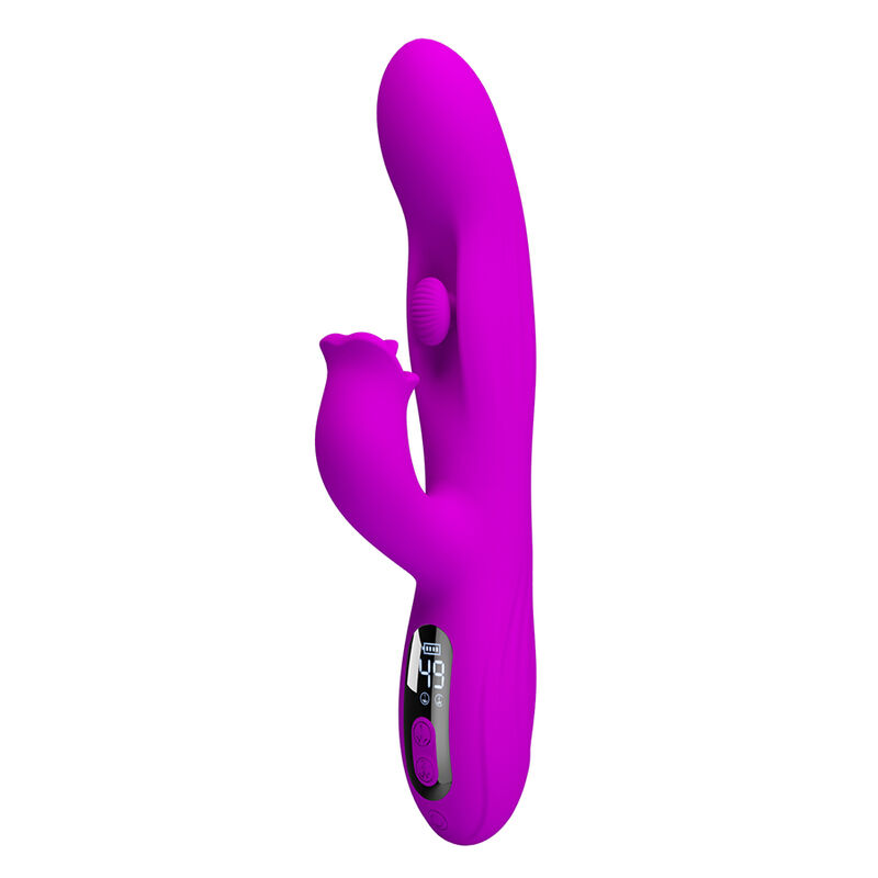 PRETTY LOVE - YALANDA VIBRADOR RABBIT OSCILANTE CON PANTALLA LED MORADO - Image 4