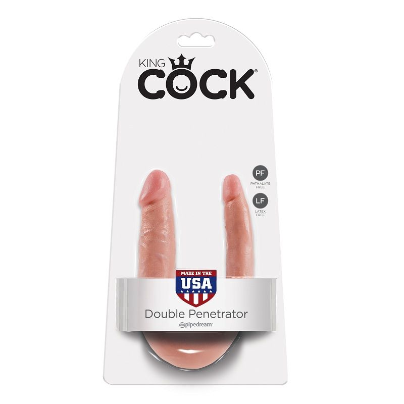 KING COCK - DILDO DOBLE PENETRACIÓN 12.7 CM NATURAL - Image 5