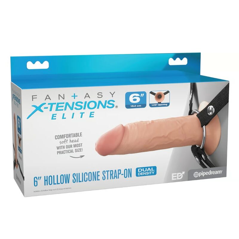 FANTASY X-TENSIONS ELITE - ARNÉS CON DILDO HUECO DE SILICONA 15,2 CM - Image 5
