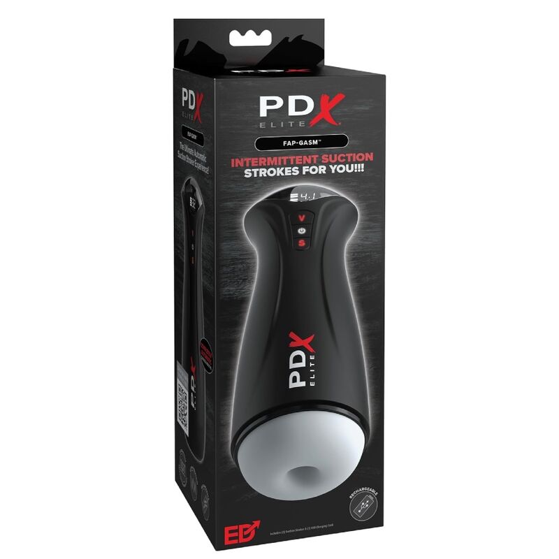 PDX ELITE - MASTURBADOR MASCULINO FAP-GASM CLEAR CON SUCCIÓN INTERMITENTE - Image 4