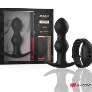 ANBIGUO - PLUGUE DE CONTROLE REMOTO WATCHME VIBRADOR ANAL TIBÉRIO