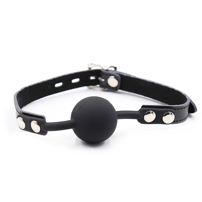OHMAMA FETISH - GAG DE BOLA DE SILICONE COM CINTO DE COURO (CADEADO INCLUÍDO) - Image 7