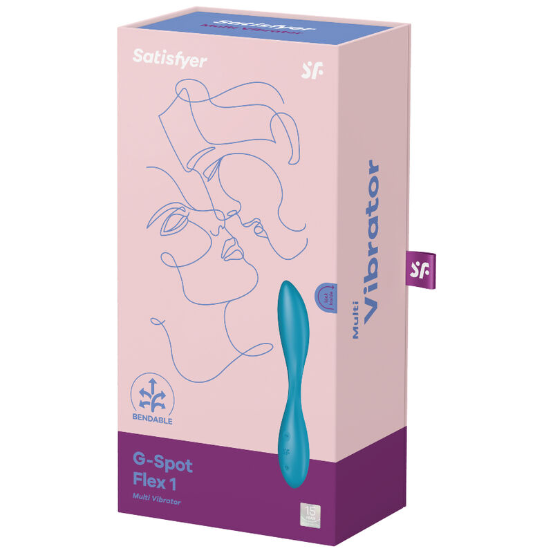SATISFYER - MULTI VIBRADOR G-SPOT FLEX 1 AZUL - Image 4