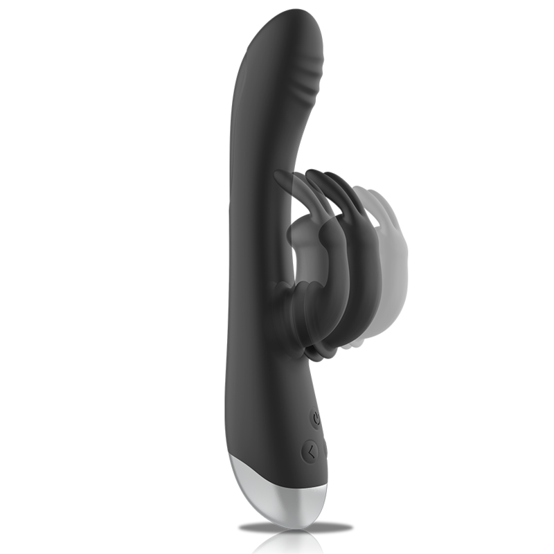 BLACKSILVER - DJ. ESTIMULADOR DE COELHO DE SILICONE RECARREGÁVEL ADAM PRETO - Image 4