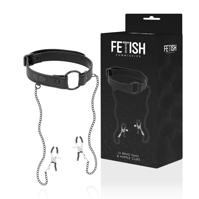FETISH SUBMISSIVE - ANEL DE GAG COM GRAMPOS DE BICO - Image 7