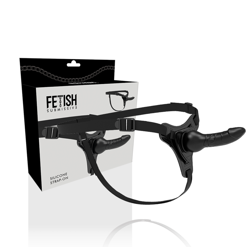 FETISH SUBMISSIVE HARNESS - SILICONE PRETO REALISTA 16 CM - Image 3