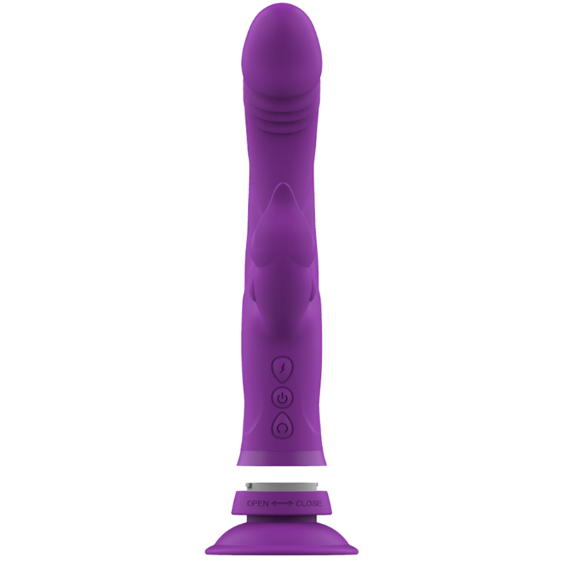 INTENSE - VIBRADOR DE SILICONE CASANOVA COELHO TRIPLO MOTOR ROXO - Image 5