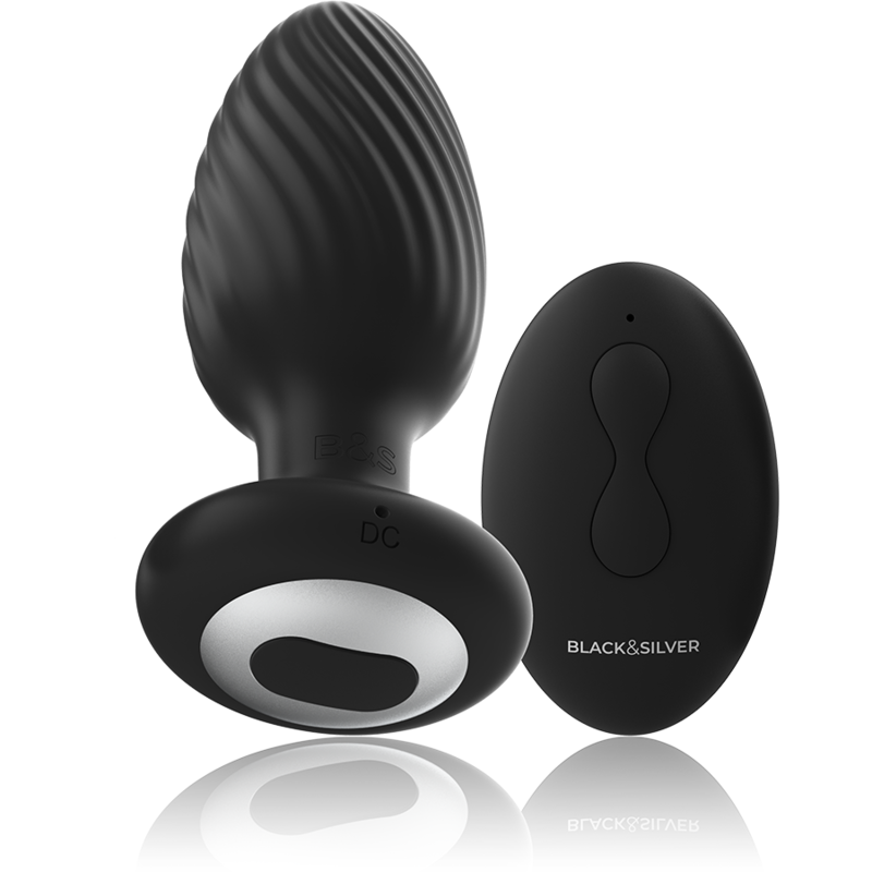 BLACKSILVER - PLUG DE POÇOS SILICONE ANAL ROTATOR CONTROLE REMOTO - Image 2