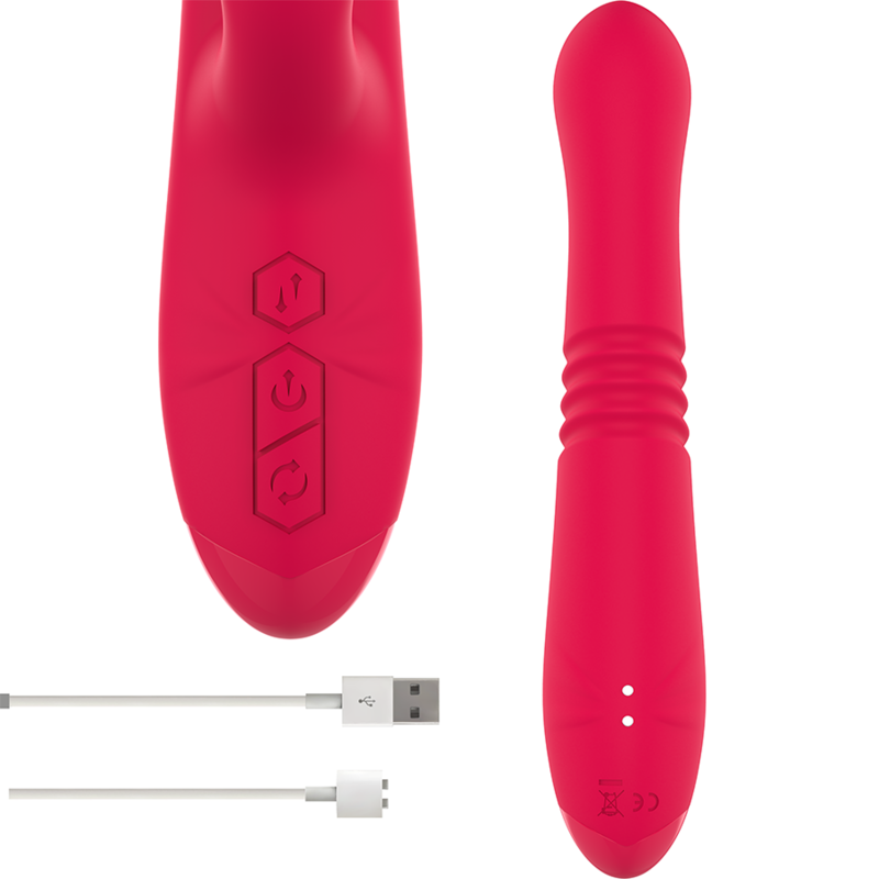INTENSE - VIBRADOR UP DOWN RECARREGVEL DUA MULTIFUNO COM LÍNGUA VERMELHA - Image 4