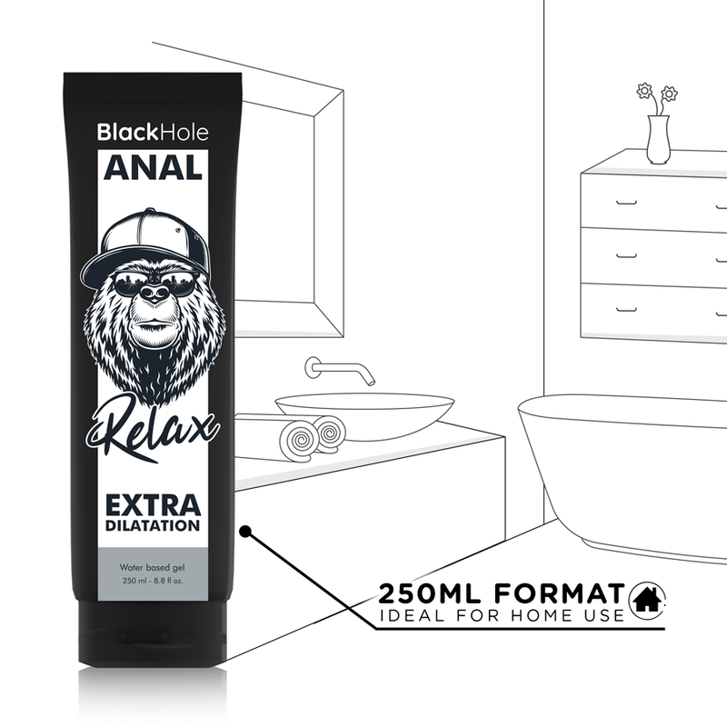 BLACK HOLE - GEL BASE D'ÁGUA DILATAÇÃO ANAL 250 ML - Image 6