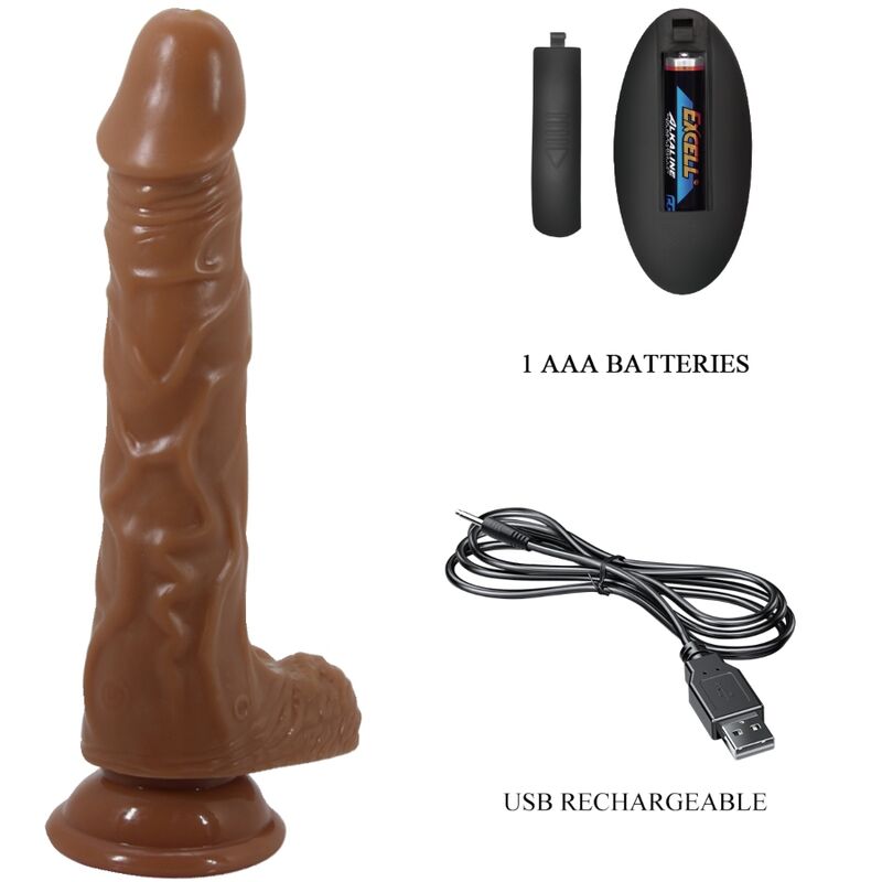 BAILE - BODACH VIBRADOR REALÍSTICO COM VENTOSA DE CONTROLE REMOTO - Image 4