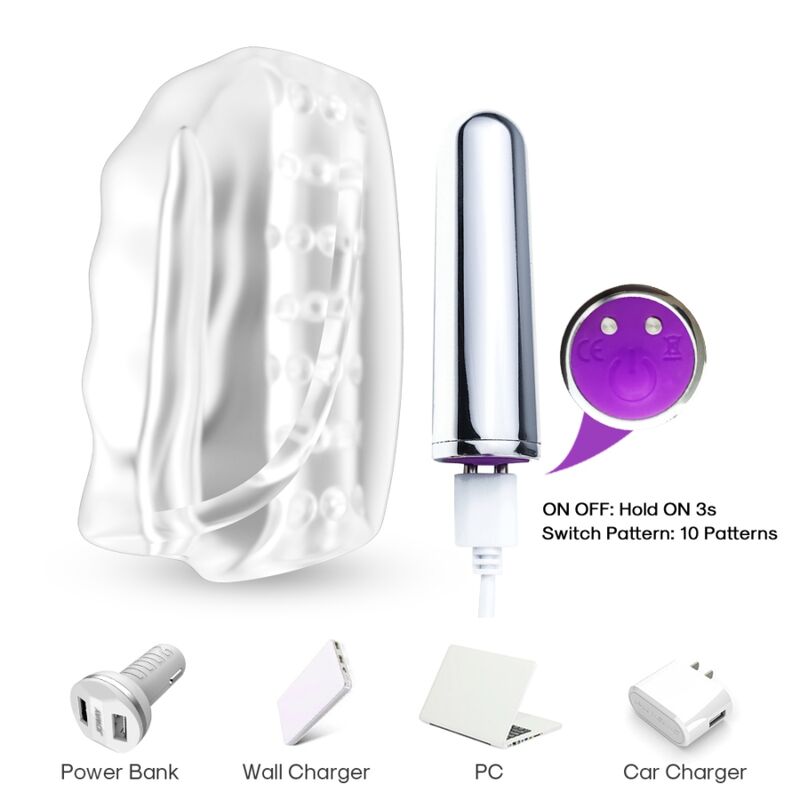 ARMONY - MASTER MASTURBADOR E VIBRADOR TRANSPARENTE - Image 3
