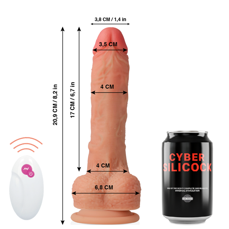 CYBER SILICOCK - CONTROLE REMOTO REALÍSTICO MR RICK 20.9 CM -O- 4 CM - Image 6