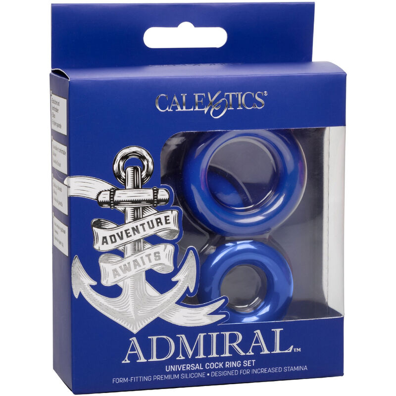 CALEXOTICS - ADMIRAL CONJUNTO DE ANÉIS DE GALO AZUL - Image 4