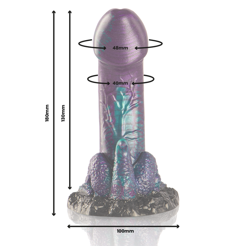 EPIC - BASILISK DILDO DUPLO ESCAMOSO PRAZER TAMANHO PEQUENO - Image 2