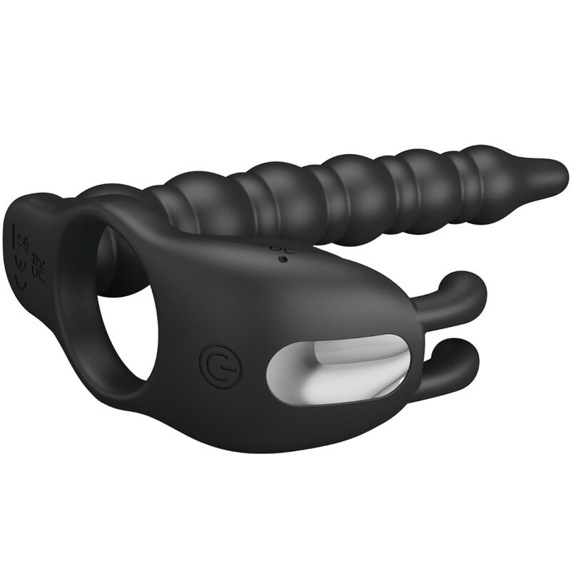 PRETTY LOVE - BLACKNEY ANÉIS PARA PÊNIS COM PLUG VIBRADOR - Image 2