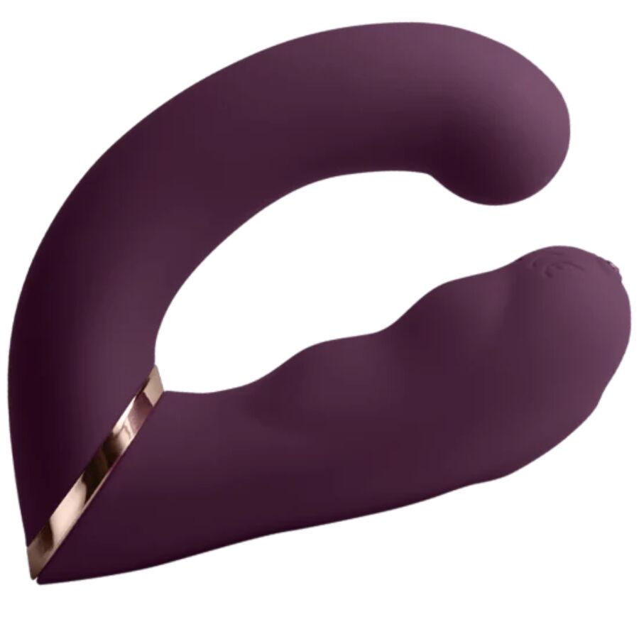 ROCKS-OFF - VIBRADOR DUPLO GEMINI ESTIMULADOR DE CLITÓRIS PONTO G ROXO - Image 2