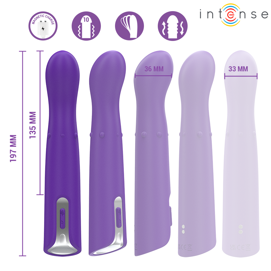 INTENSE - HELENA BEADS VIBRADOR WIGGLE UP DOWN 13,5 CM - Image 3