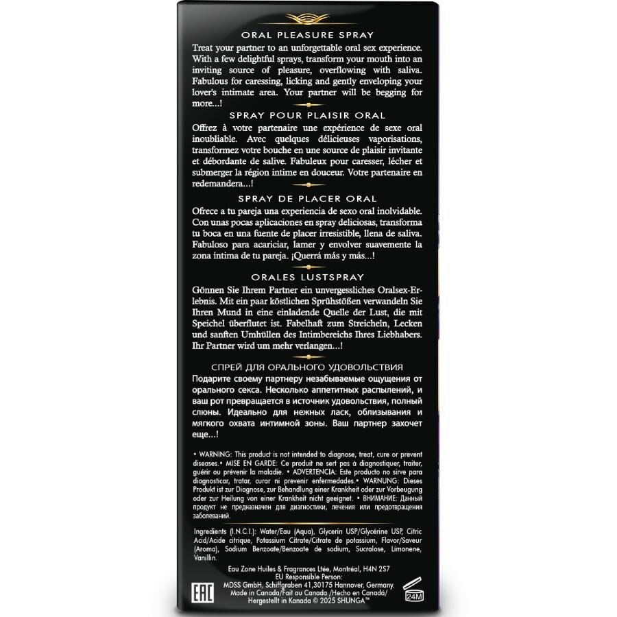 SHUNGA - SPRAY ORAL SEDUTOR DE PRAZER COM SABORES DE FRUTAS EXÓTICAS 20 ML - Image 4