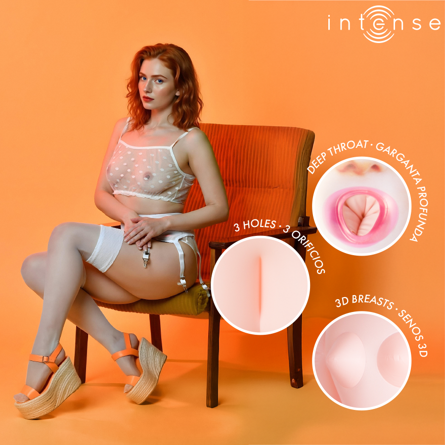 INTENSE DOLLS - BONECA INFLÁVEL SCARLETT COM TRÊS ORIFÍCIOS - Image 4