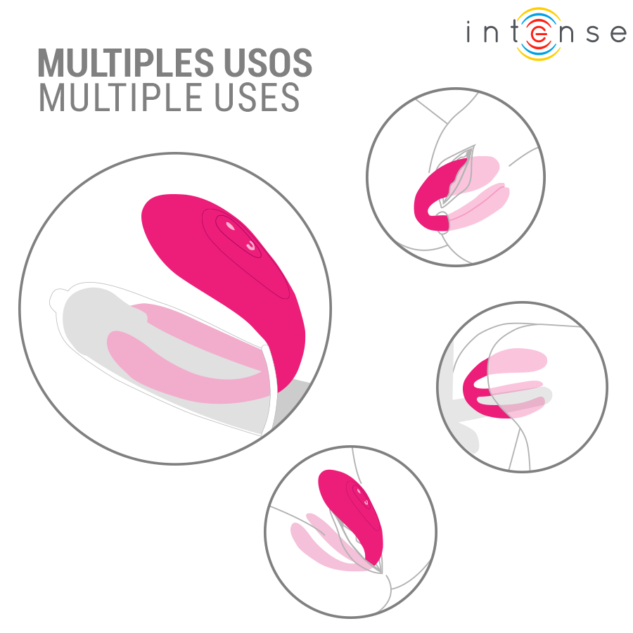 INTENSE - JULIA VIBRADOR DUPLO COM CONTROLE REMOTO - Image 4