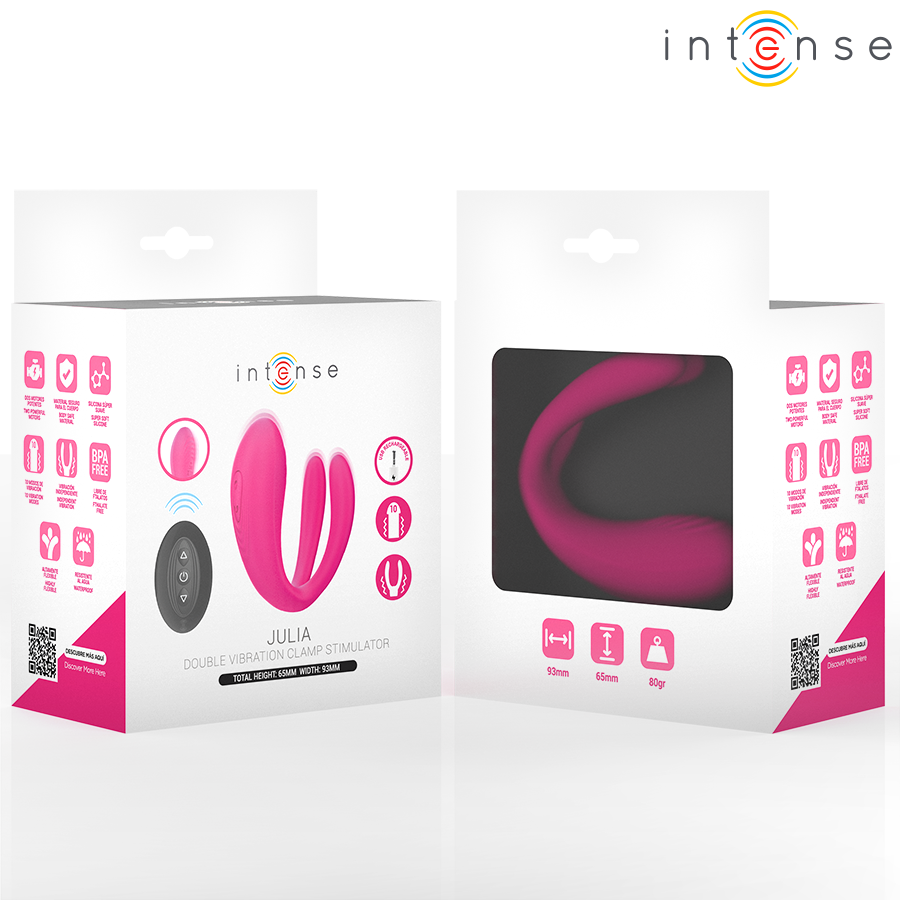 INTENSE - JULIA VIBRADOR DUPLO COM CONTROLE REMOTO - Image 3
