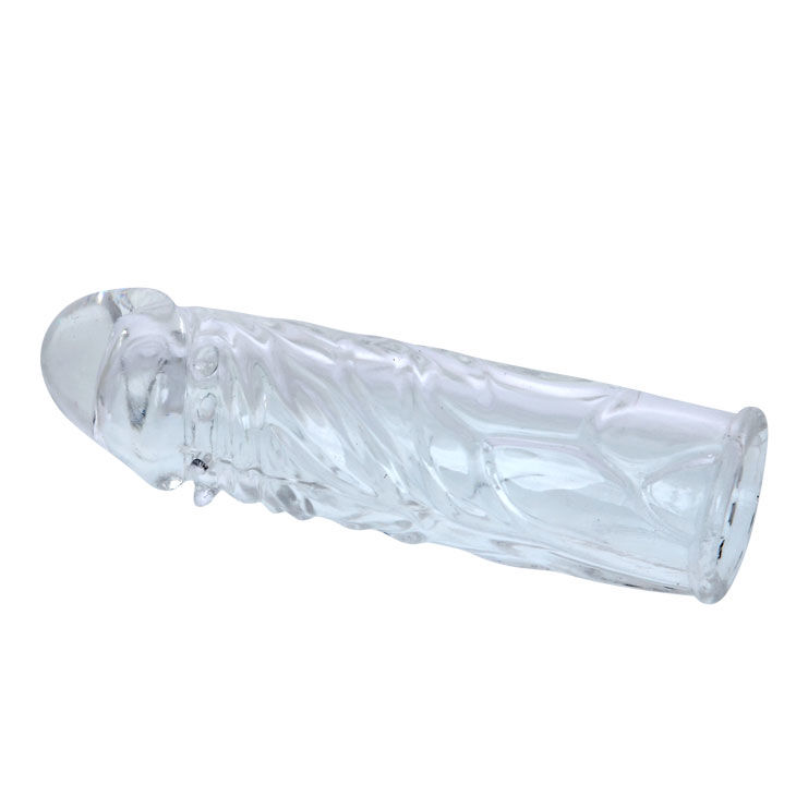 BAILE - CAPA PARA PÉNIS SILICONE TRANSPARENTE 13 CM - Image 4