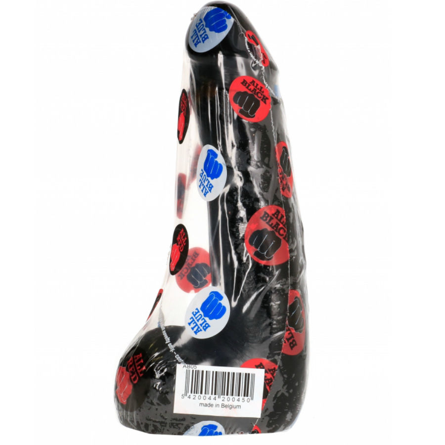ALL BLACK - DILDO REALISTA PRETO SUAVE 20 CM - Image 2