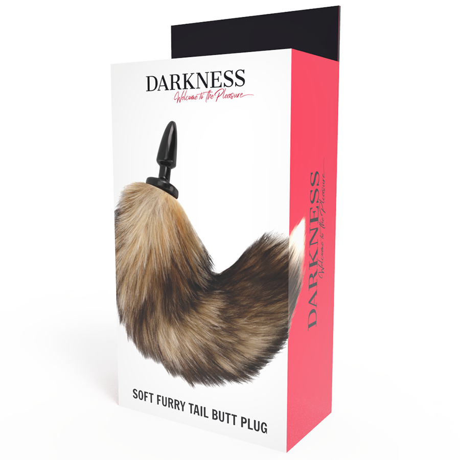 DARKNESS - CAUDA NATURAL COM PLUG ANAL DE SILICONE 10 CM - Image 3
