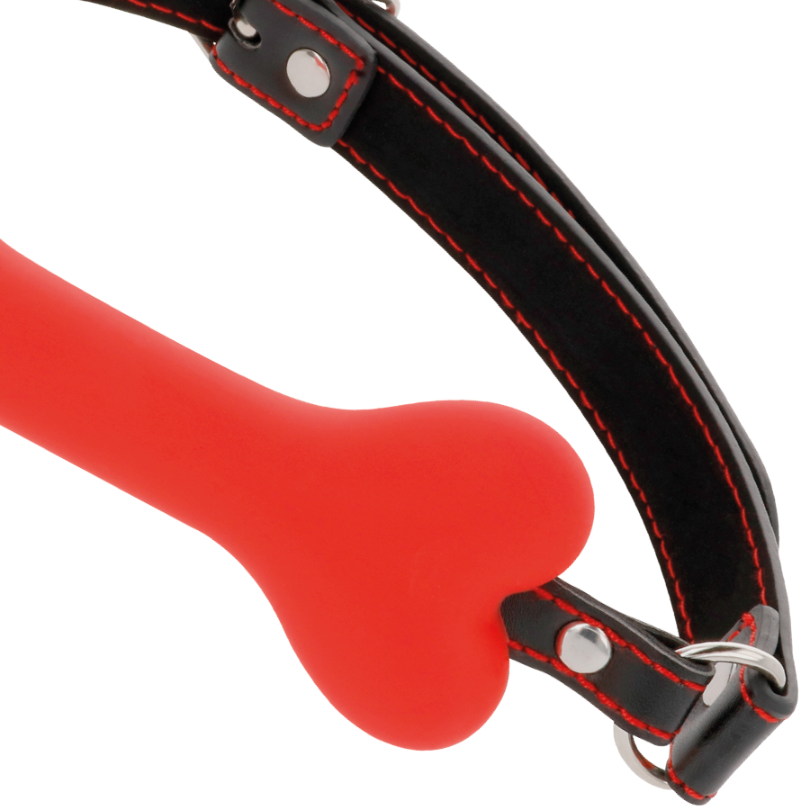 DARKNESS - MORDAÇA DE SILICONE DE OSSO VERMELHO - Image 4