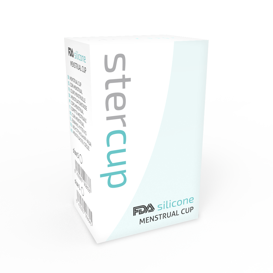 STERCUP - COPO MENSTRUAL DE SILICONE FDA AQUAMARINE - TAMANHO L - Image 3