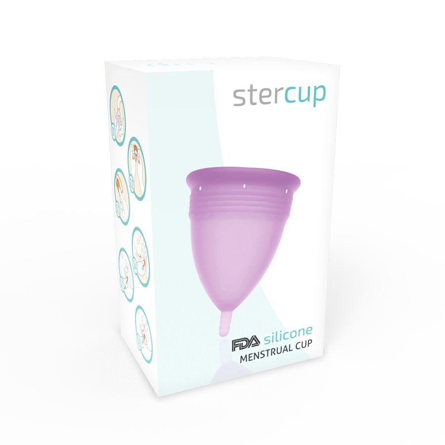STERCUP - COPO MENSTRUAL DE SILICONE FDA LILAC - TAMANHO L - Image 2