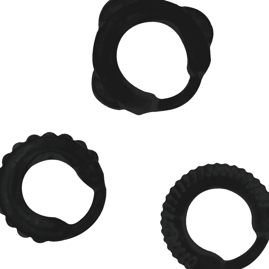 ADDICTED TOYS - CONJUNTO DE ANEL C - PRETO - Image 5