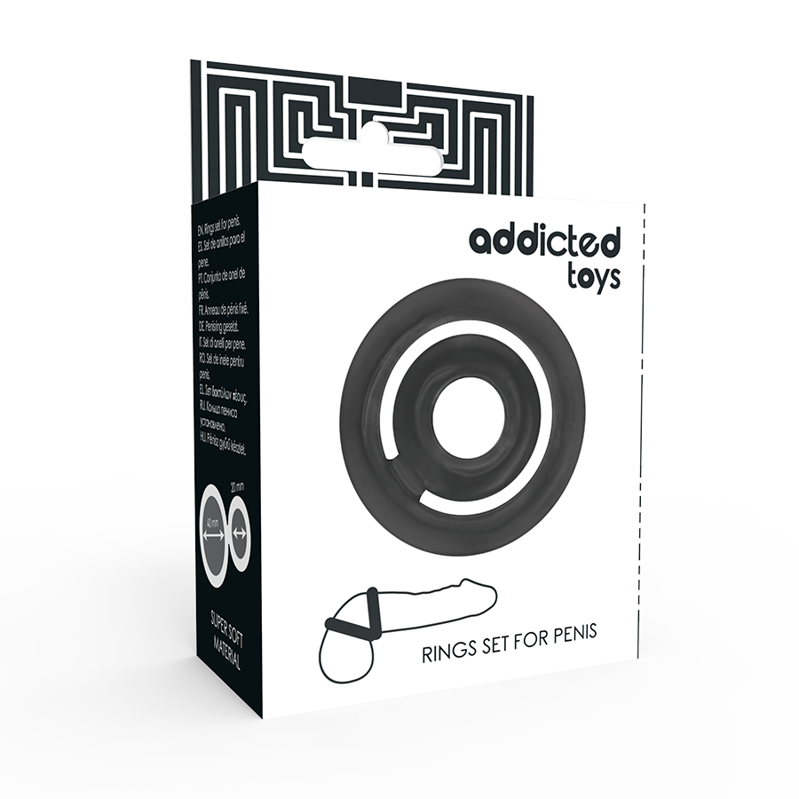 ADDICTED TOYS - POTENZ- C-RING PÊNIS PRETO - Image 3