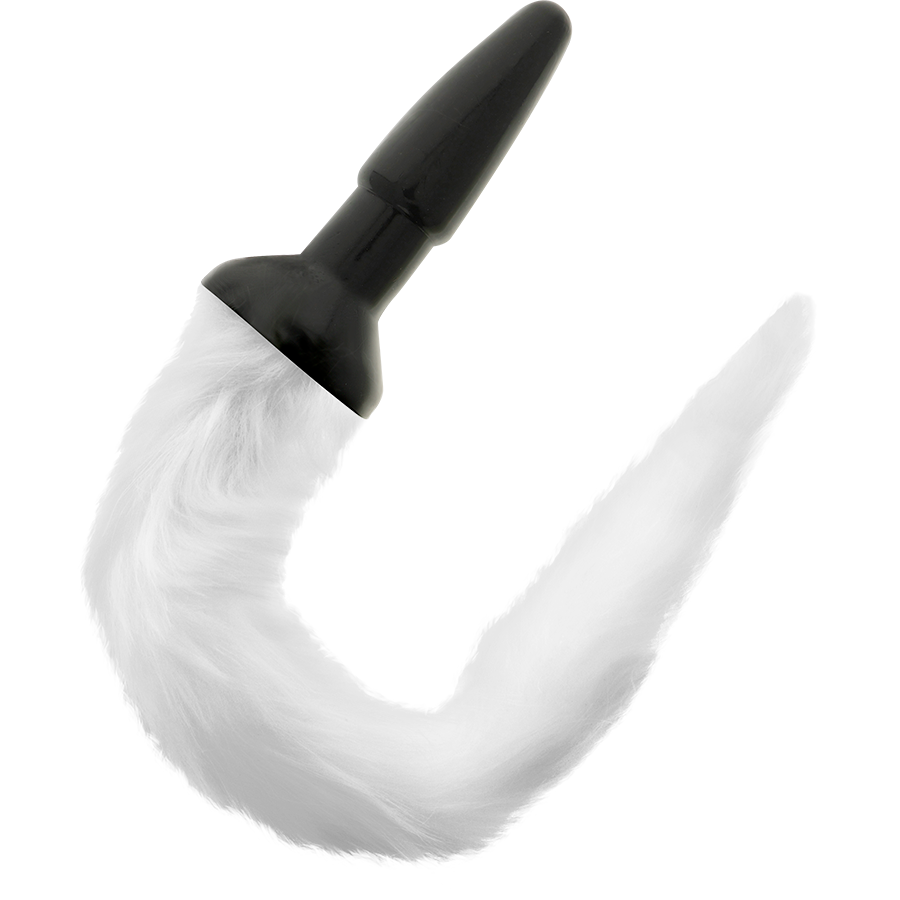 DARKNESS - PLUG ANAL DE SILICONE COM CAUDA BRANCA - Image 4