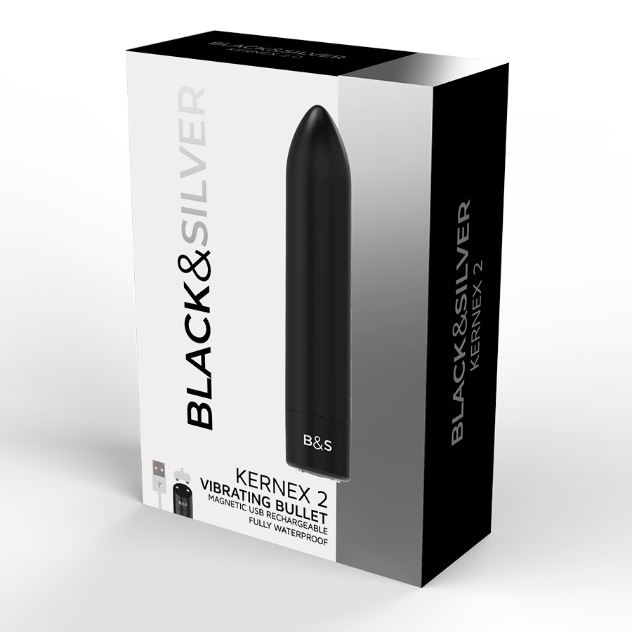BLACK&SILVER - BALA MAGNÉTICA VIBRANTE PRETA KERNEX 2 PRETA - Image 5