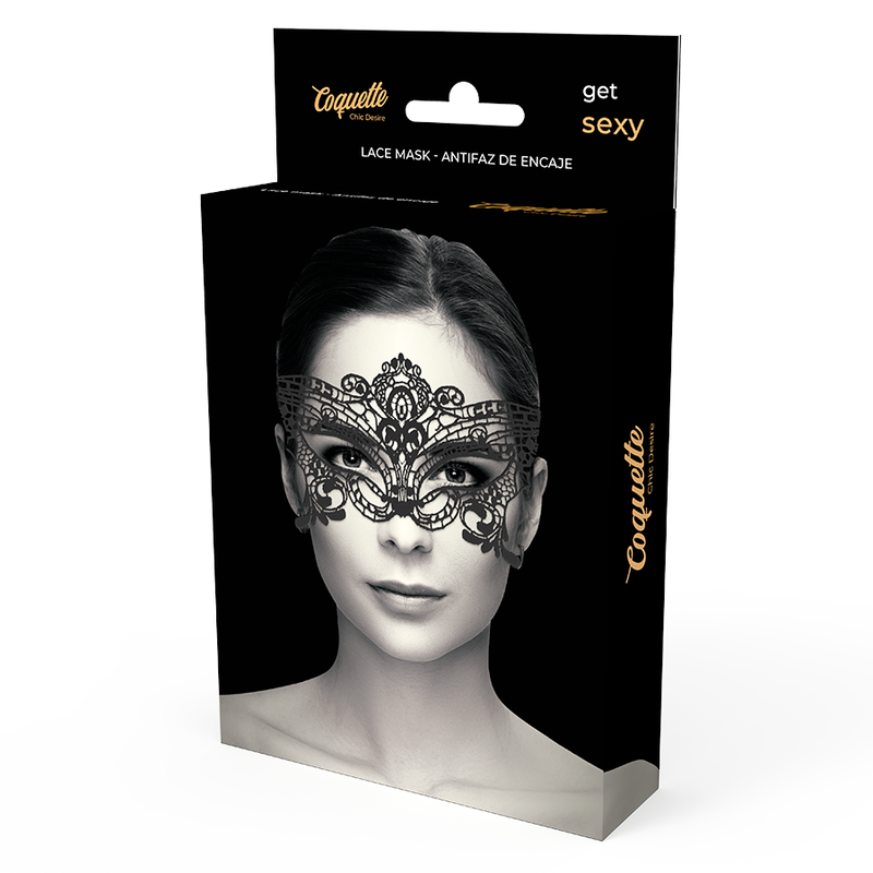COQUETTE CHIC DESIRE - MSCARA LARGA DE RENDA PRETA - Image 3