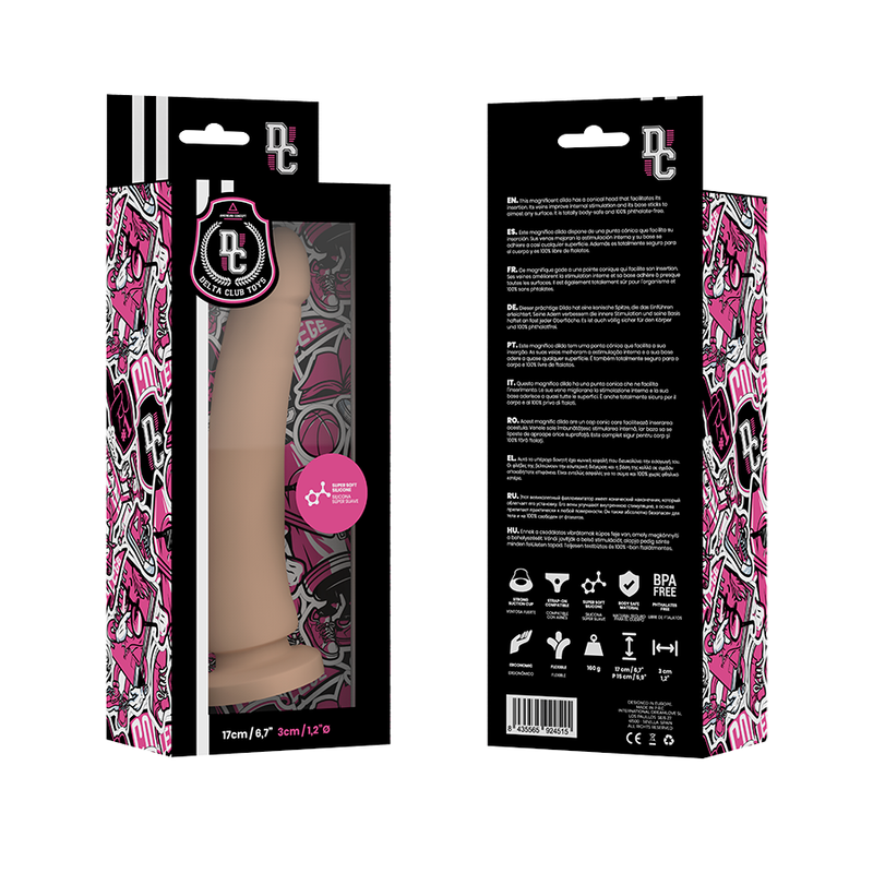 DELTA CLUB - BRINQUEDOS DILDO MÉDICO NATURAL SILICONE 17 CM -O- 3 CM - Image 3