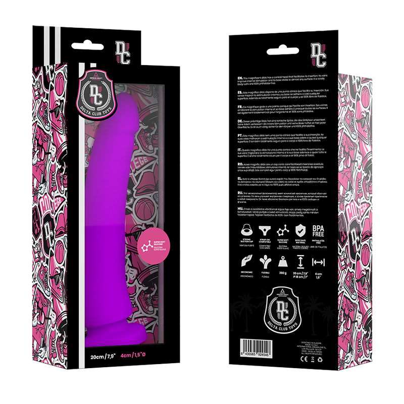 DELTA CLUB - TOYS LILAC DILDO MEDICAL SILICONE 20 CM -O- 4 CM - Image 3